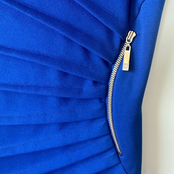 Ivanka Trump Blue Dress w/ Gold Detail - Size 2 - Picture 4 of 6